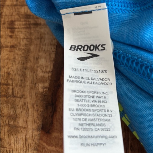 NEW Blue Brooks Running Tank Sz S Got My Mind on my Miles Run Happy - Picture 6 of 7